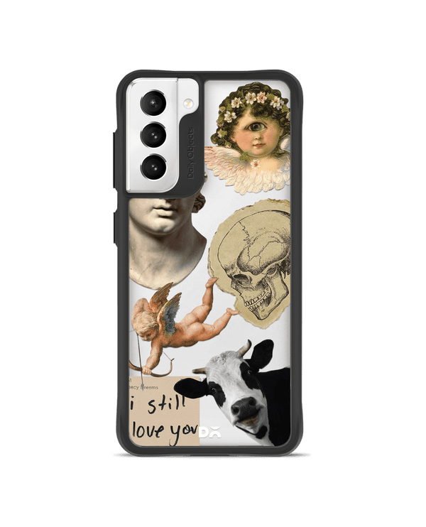 DailyObjects Love Death Cupid Black Hybrid Clear Case Cover For Samsung Galaxy S22