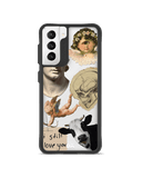 DailyObjects Love Death Cupid Black Hybrid Clear Case Cover For Samsung Galaxy S22