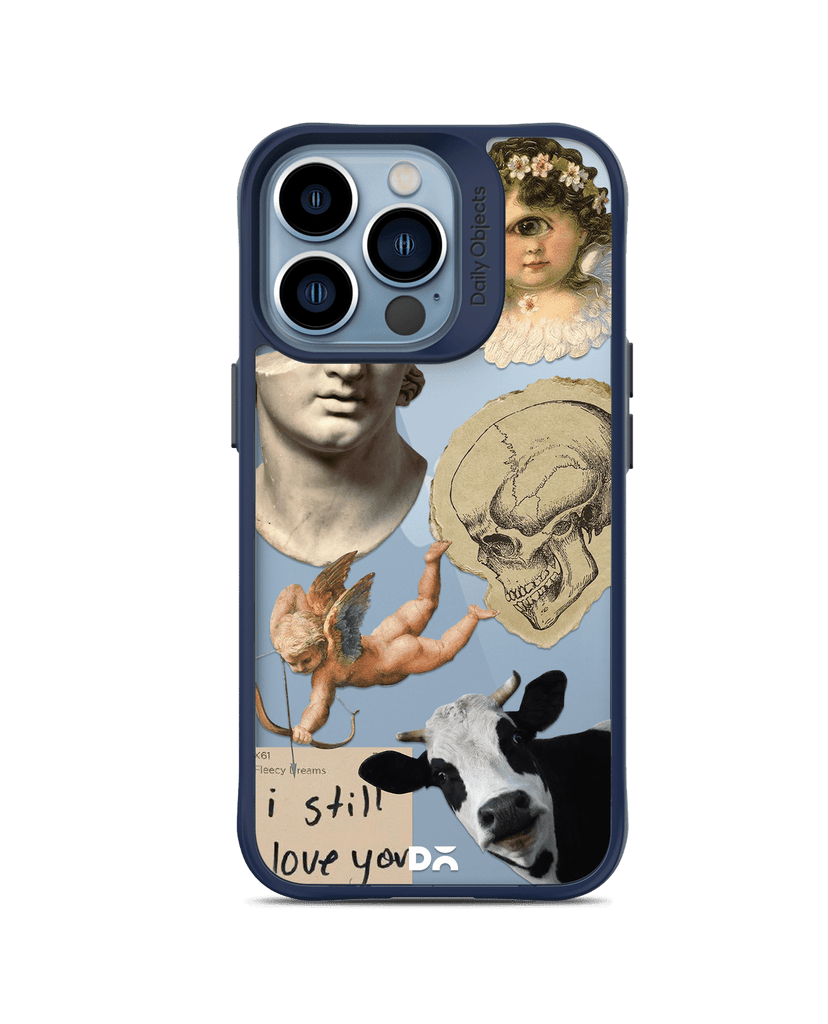 DailyObjects Love Death Cupid Black Hybrid Clear Phone Case Cover For iPhone 14 Pro Max