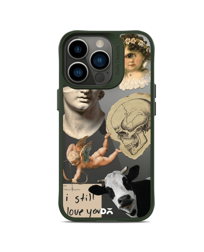 DailyObjects Love Death Cupid Black Hybrid Clear Phone Case Cover For iPhone 14 Pro Max