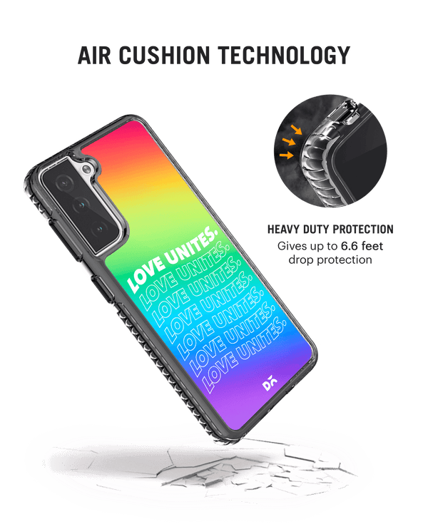 DailyObjects Love Unites Stride 2.0 Case Cover For Samsung Galaxy S21