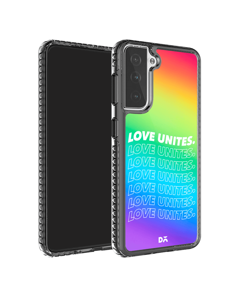 DailyObjects Love Unites Stride 2.0 Case Cover For Samsung Galaxy S21