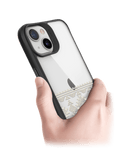 DailyObjects Mandala Tattoo Off White Black Hybrid Clear Case Cover For iPhone 13 Mini