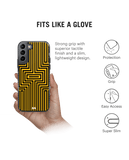 DailyObjects Maze Ochre Stride 2.0 Case Cover For Samsung Galaxy S21