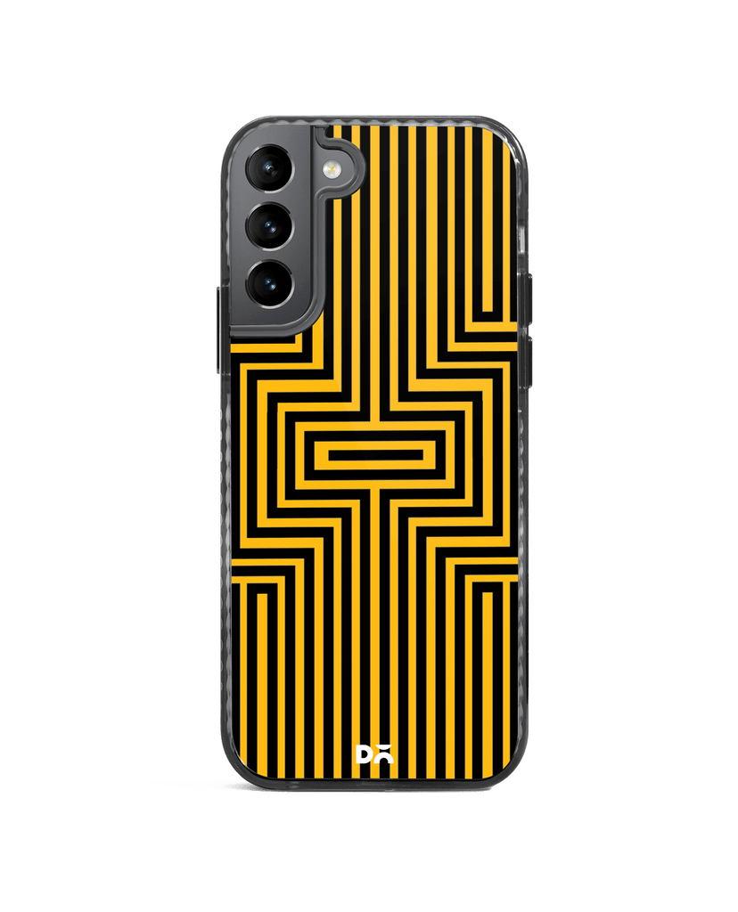 DailyObjects Maze Ochre Stride 2.0 Case Cover For Samsung Galaxy S21 FE