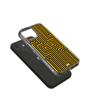 DailyObjects Maze Ochre Stride 2.0 Case Cover For iPhone 12