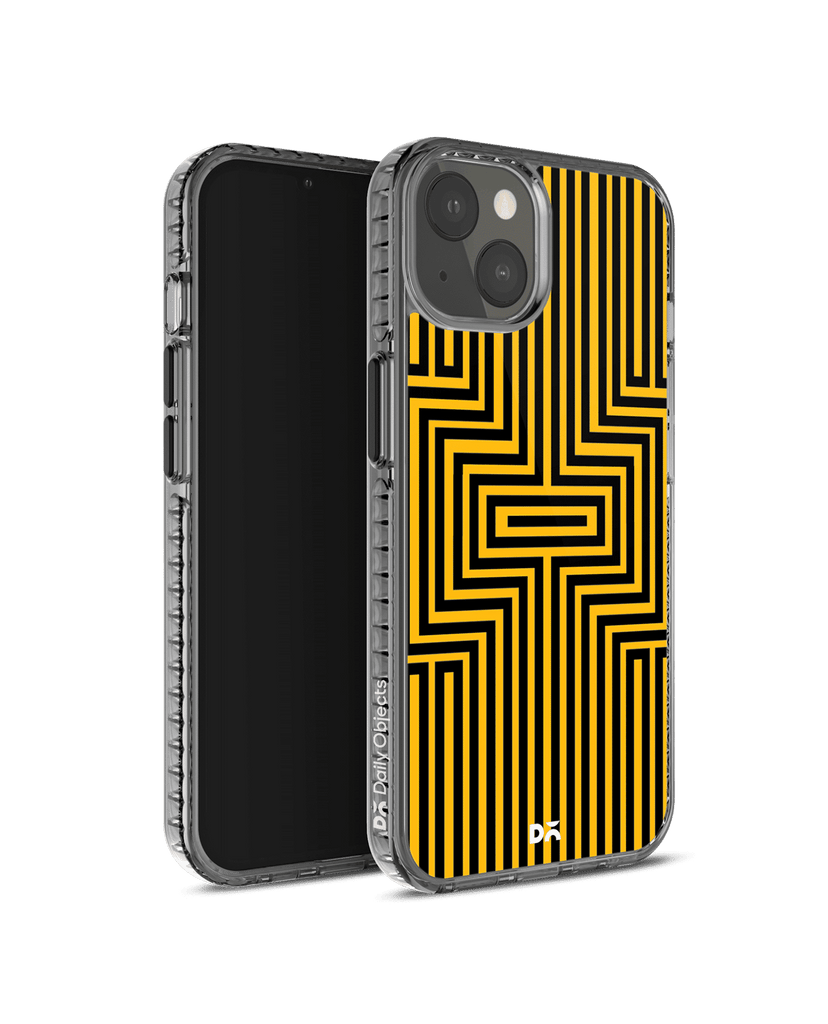 DailyObjects Maze Ochre Stride 2.0 Case Cover For iPhone 13 Mini
