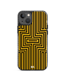 DailyObjects Maze Ochre Stride 2.0 Case Cover For iPhone 13 Mini