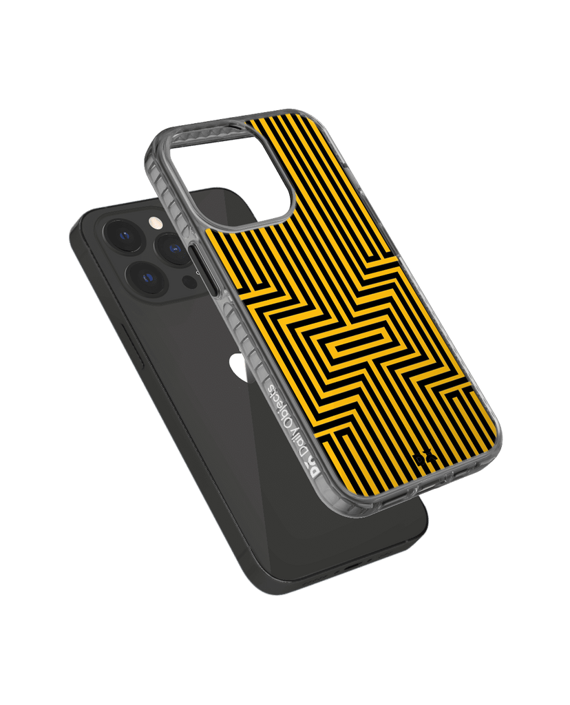 DailyObjects Maze Ochre Stride 2.0 Case Cover For iPhone 13 Pro