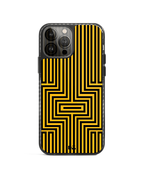 DailyObjects Maze Ochre Stride 2.0 Case Cover For iPhone 13 Pro