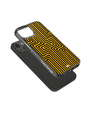 DailyObjects Maze Ochre Stride 2.0 Phone Case Cover For iPhone 14 Plus