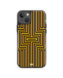 DailyObjects Maze Ochre Stride 2.0 Phone Case Cover For iPhone 14 Plus