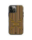 DailyObjects Maze Ochre Stride 2.0 Phone Case Cover For iPhone 14 Pro