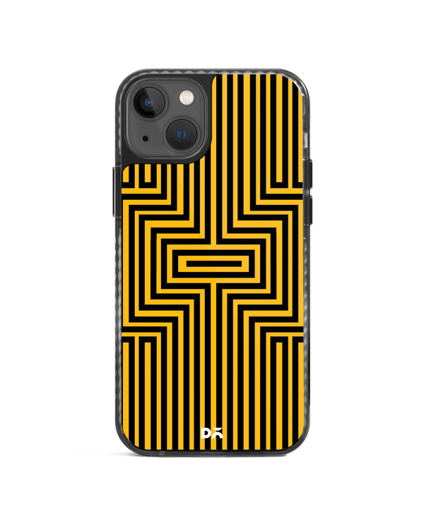 DailyObjects Maze Ochre Stride 2.0 Phone Case Cover For iPhone 14