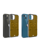 DailyObjects Maze Ochre Stride 2.0 Phone Case Cover For iPhone 15 Plus