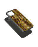 DailyObjects Maze Ochre Stride 2.0 Phone Case Cover For iPhone 15 Plus