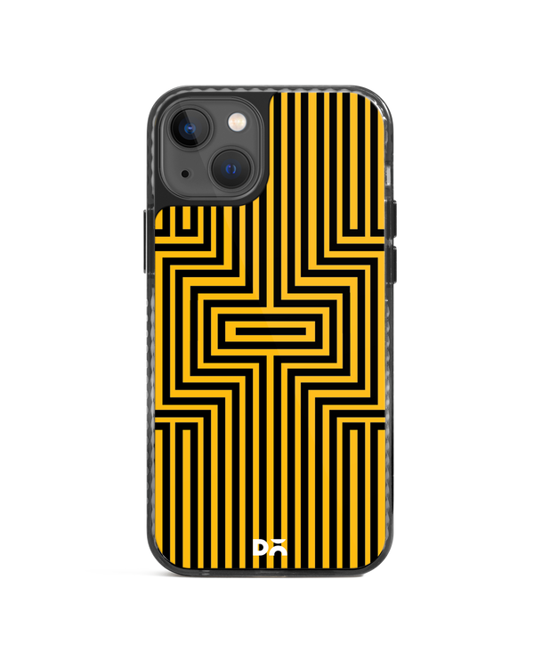 DailyObjects Maze Ochre Stride 2.0 Phone Case Cover For iPhone 15 Plus