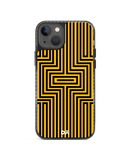 DailyObjects Maze Ochre Stride 2.0 Phone Case Cover For iPhone 15 Plus