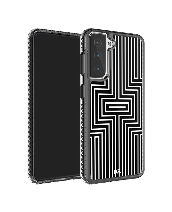 DailyObjects Maze White Stride 2.0 Case Cover For Samsung Galaxy S21