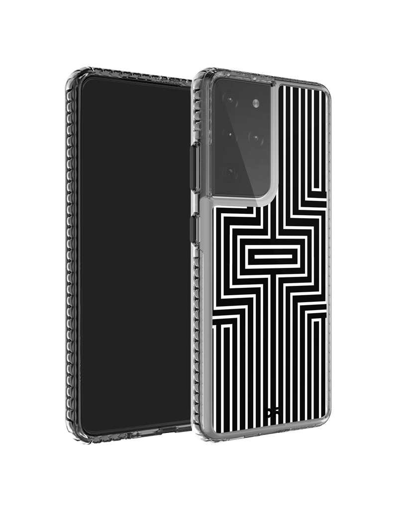 DailyObjects Maze White Stride 2.0 Case Cover For Samsung Galaxy S21 Ultra