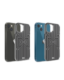 DailyObjects Maze White Stride 2.0 Phone Case Cover For iPhone 15 Plus