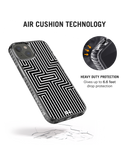 DailyObjects Maze White Stride 2.0 Phone Case Cover For iPhone 15 Plus