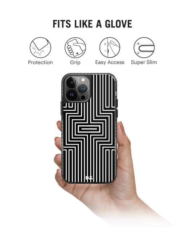 DailyObjects Maze White Stride 2.0 Phone Case Cover For iPhone 15 Pro