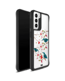 DailyObjects Melody Birds Black Hybrid Clear Case Cover For Samsung Galaxy S21 FE
