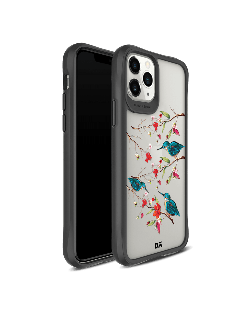 DailyObjects Melody Birds Black Hybrid Clear Case Cover For iPhone 11 Pro Max