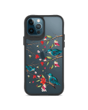 DailyObjects Melody Birds Black Hybrid Clear Case Cover For iPhone 12 Pro Max
