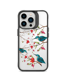 DailyObjects Melody Birds Black Hybrid Clear Case Cover For iPhone 13 Pro