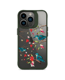 DailyObjects Melody Birds Green Hybrid Clear Case Cover For iPhone 13 Pro Max