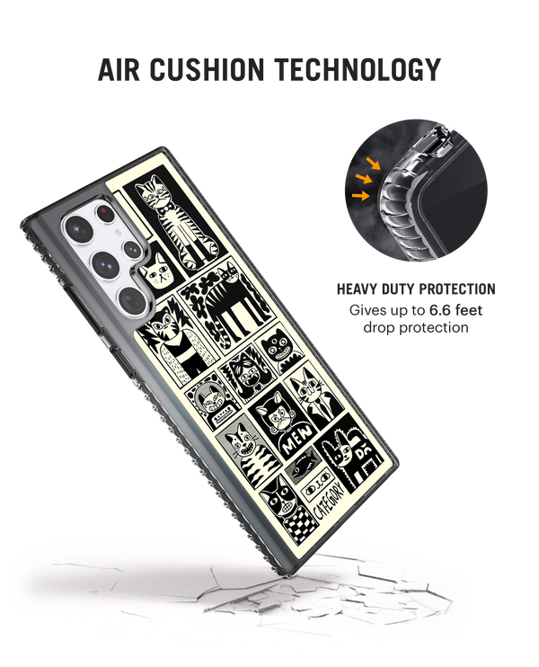 DailyObjects Mew Men Stride 2.0 Case Cover For Samsung Galaxy S22 Ultra