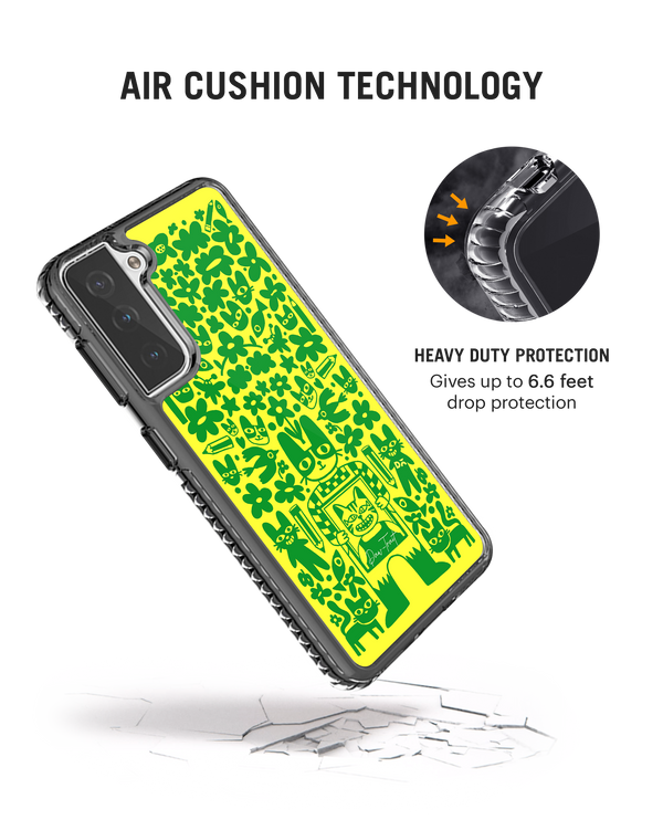 DailyObjects Mew Sketch Stride 2.0 Case Cover For Samsung Galaxy S22 Plus