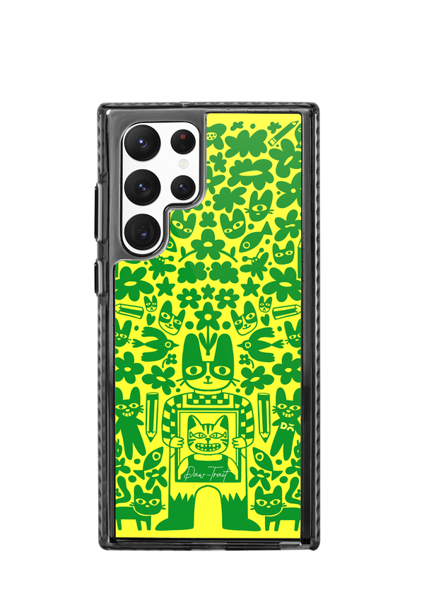 DailyObjects Mew Sketch Stride 2.0 Case Cover For Samsung Galaxy S22 Ultra