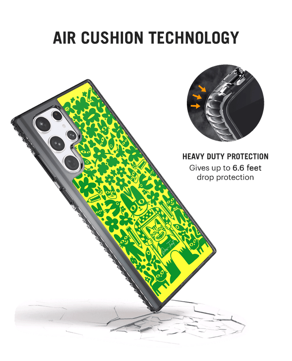 DailyObjects Mew Sketch Stride 2.0 Case Cover For Samsung Galaxy S23 Ultra