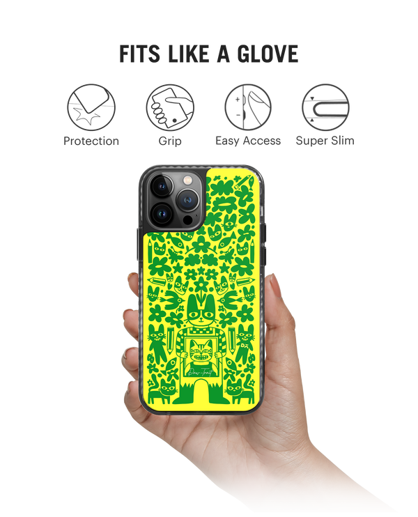 DailyObjects Mew Sketch Stride 2.0 Phone Case Cover For iPhone 15 Pro