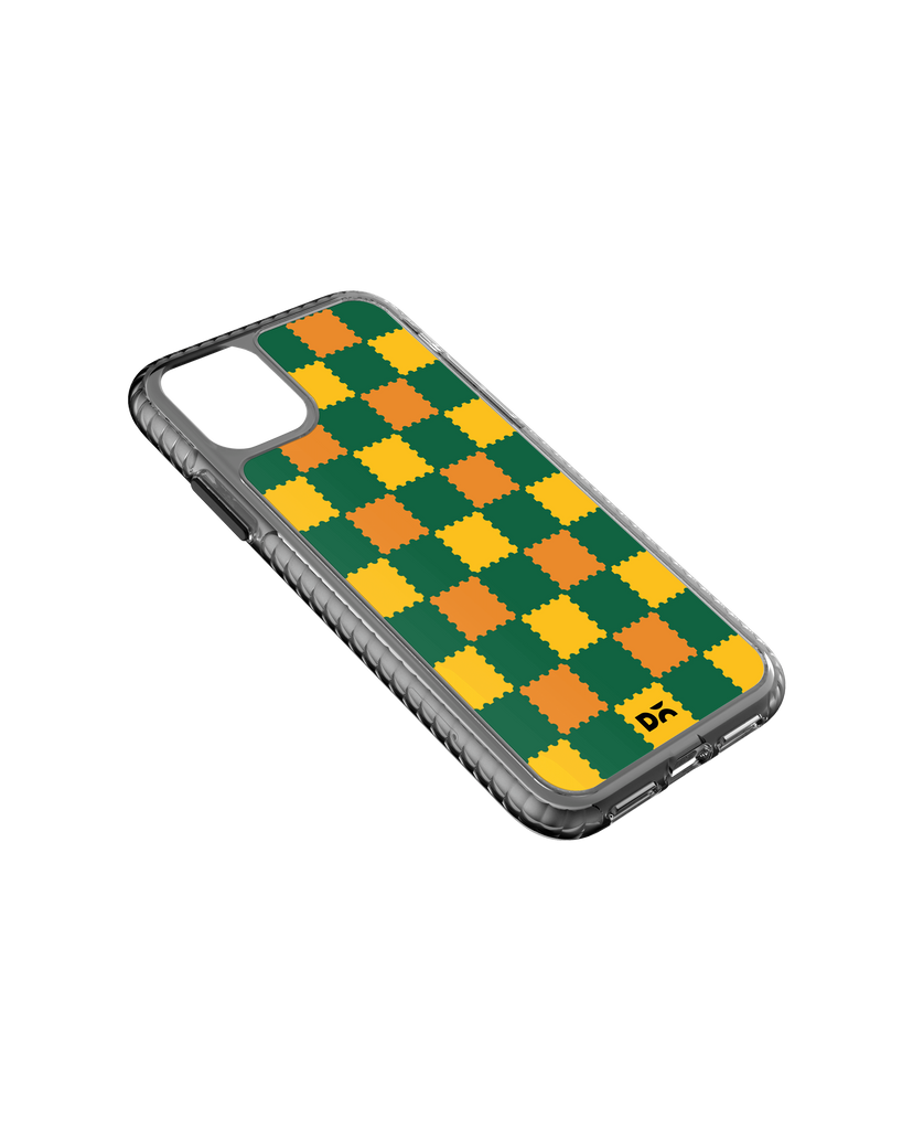 DailyObjects Multi Green Checkerboard Stride 2.0 Case Cover For iPhone 11