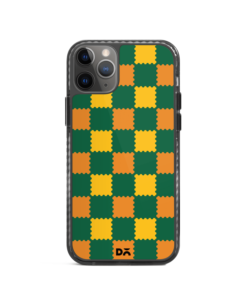 DailyObjects Multi Green Checkerboard Stride 2.0 Case Cover For iPhone 11 Pro Max