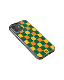 DailyObjects Multi Green Checkerboard Stride 2.0 Case Cover For iPhone 12
