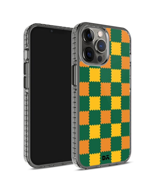 DailyObjects Multi Green Checkerboard Stride 2.0 Case Cover For iPhone 12 Pro