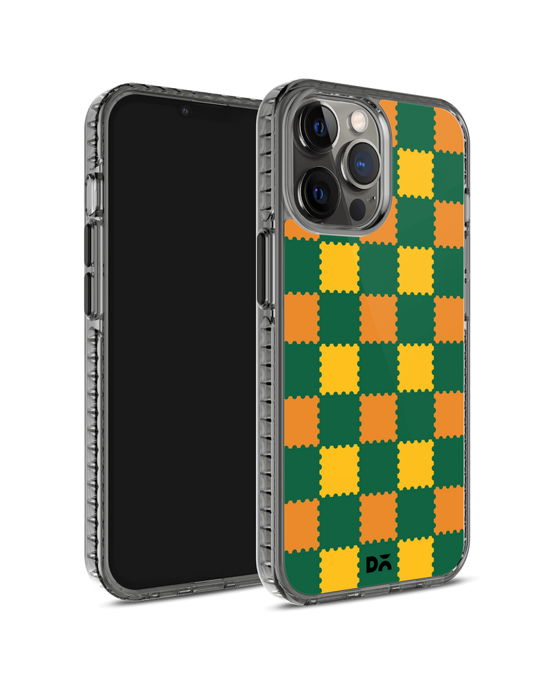 DailyObjects Multi Green Checkerboard Stride 2.0 Case Cover For iPhone 12 Pro