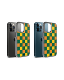 DailyObjects Multi Green Checkerboard Stride 2.0 Case Cover For iPhone 12 Pro