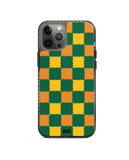 DailyObjects Multi Green Checkerboard Stride 2.0 Case Cover For iPhone 12 Pro