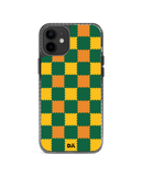 DailyObjects Multi Green Checkerboard Stride 2.0 Case Cover For iPhone 12