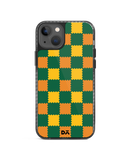 DailyObjects Multi Green Checkerboard Stride 2.0 Case Cover For iPhone 13 Mini