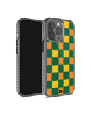 DailyObjects Multi Green Checkerboard Stride 2.0 Case Cover For iPhone 13 Pro