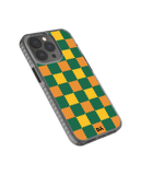 DailyObjects Multi Green Checkerboard Stride 2.0 Case Cover For iPhone 13 Pro Max