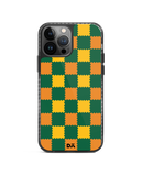 DailyObjects Multi Green Checkerboard Stride 2.0 Case Cover For iPhone 13 Pro
