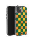 DailyObjects Multi Green Checkerboard Stride 2.0 Phone Case Cover For iPhone 14 Plus